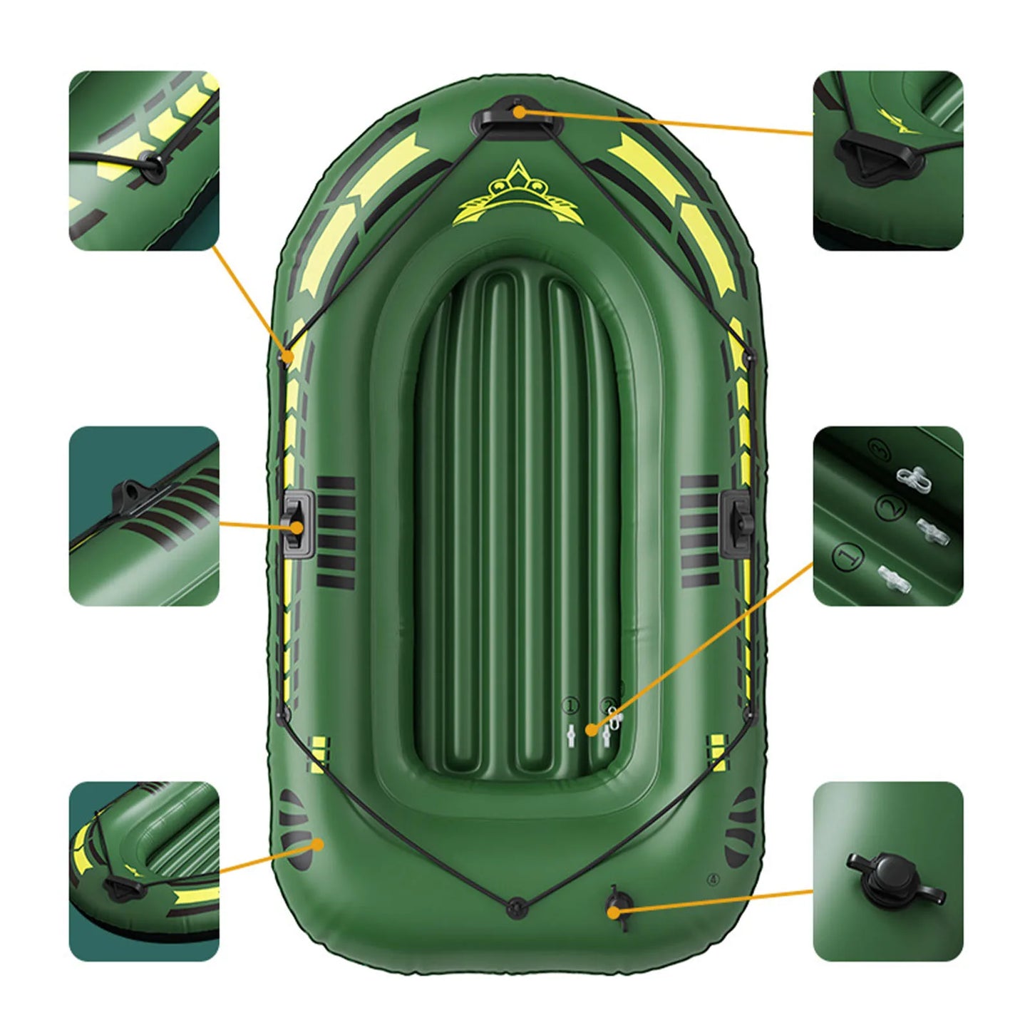 High Quality 0.4mm PVC Iatable Kayak Canoe Rowing Air Boat DoubleDrifting Diving Iatable Boat Fishing Boat
