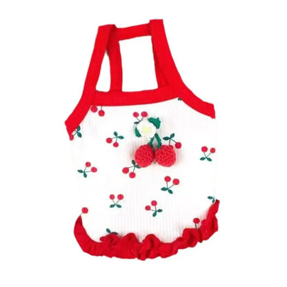 Pet Supplies Cute Little Dog Summer Strap Soft Fashion Dog Vest Breathable Pet Clothes for Kittens Puppy
