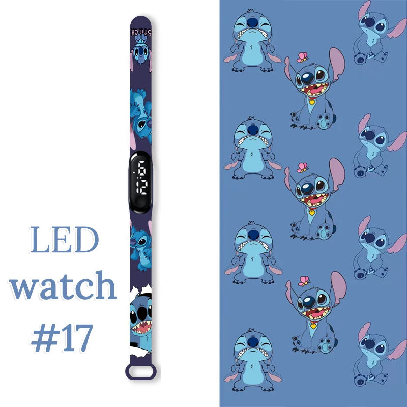 Fashion Stitch Children Watches Girls Waterproof Sport Wristband Women Bracelet  Kids LED Watch Touch Digital Clock