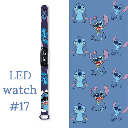 Fashion Stitch Children Watches Girls Waterproof Sport Wristband Women Bracelet  Kids LED Watch Touch Digital Clock