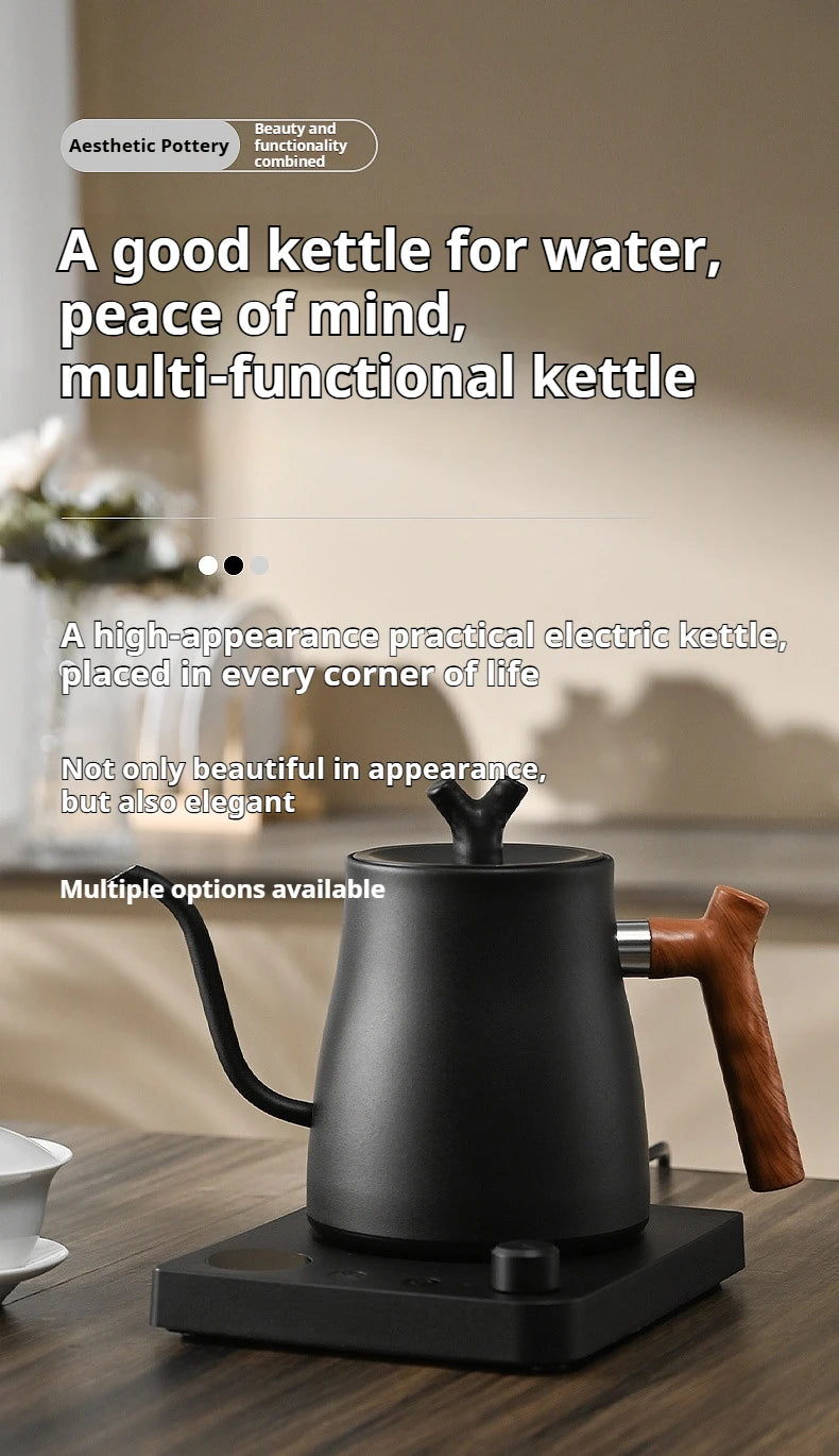 1000W Fast Electric Kettle, 1L Capacity, 304 Stainless Steel, One-Touch Boil & Dry Burn Protection