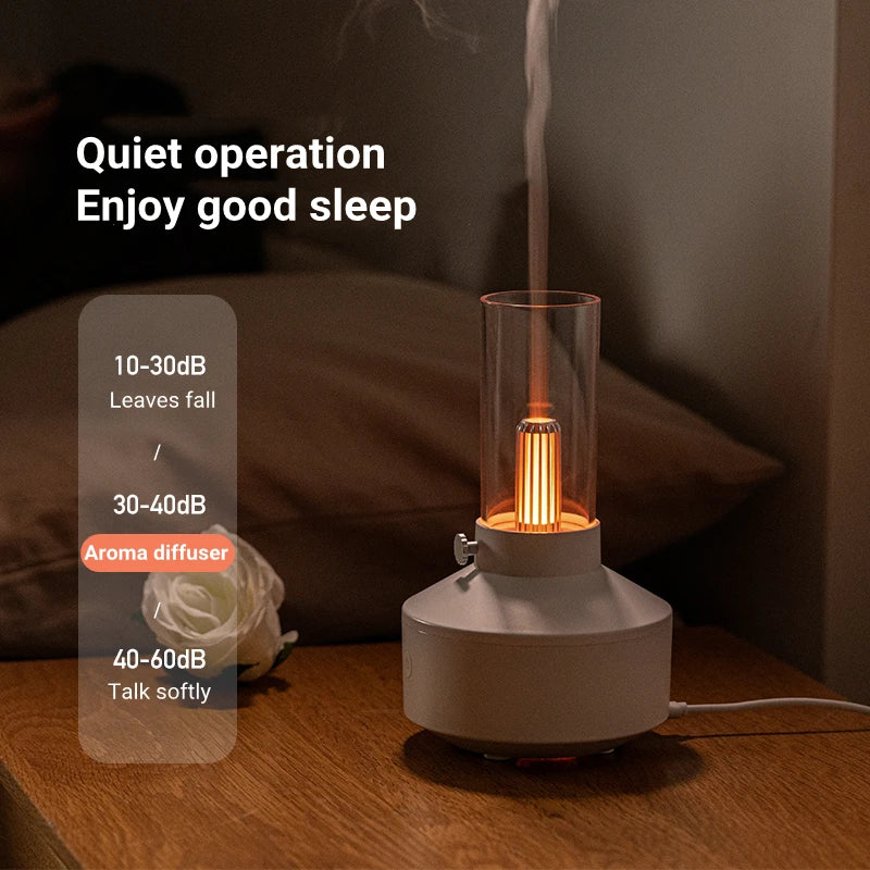 Retro Lamp Aromatherapy Diffuser Air Humidifier Home Room Fragrance USB Electric Ultrasonic Aroma Essential Oil Difusor