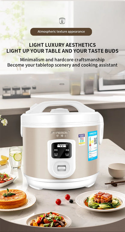 Peskoe mini Rice cooker, old-fashioned 1-2-3 person Non-stick surface cooking rice cooker, multi-function household 2L 3L 4L 5L