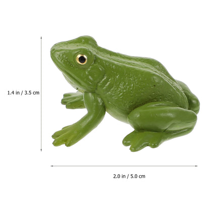 Animal Model Toys Frog Gift Early Education Puzzle Ornament Statue Plastic Teaching Prop Figurine