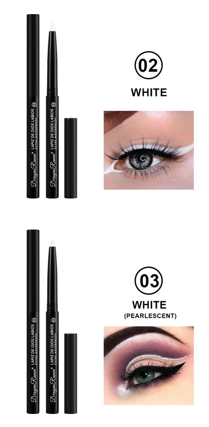 Matte/Pearlescent Eyeliner Gel Pencil Smooth Waterproof White Black Eye Liner Lying Silkworm Pen Cream Makeup for Eyes