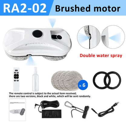 DIVEDEER White/Black Home Automatic No Spray or Water spray Window Cleaning Robot Intelligent Wipe  High-rise Large Area Window