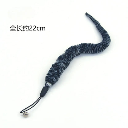 Interactive Cat Toy Accessories Worm Toy with Bell Replacement Training Kitten Toys Pet Products for Cats