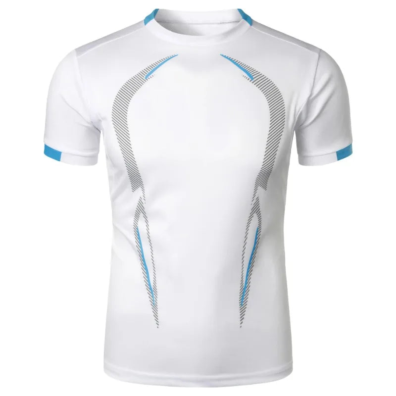 Summer Gym Breathable T Shirt Men Quick Drying Jogging Tops Men Lightweight Training Tees Fitness Tops Running Sweatwear