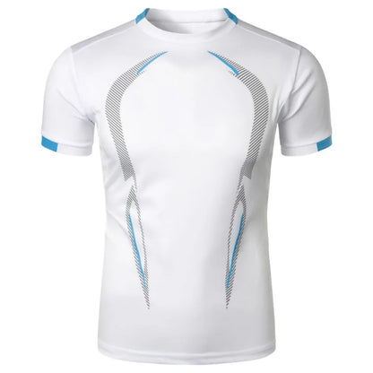 Summer Gym Breathable T Shirt Men Quick Drying Jogging Tops Men Lightweight Training Tees Fitness Tops Running Sweatwear