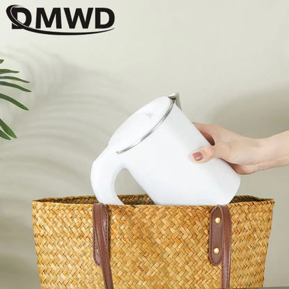 110V 220V Electric Kettle 0.6L Seamless 304 Stainless steel liner Fast heating Mini Teapot Water heater Coffee maker for Travel