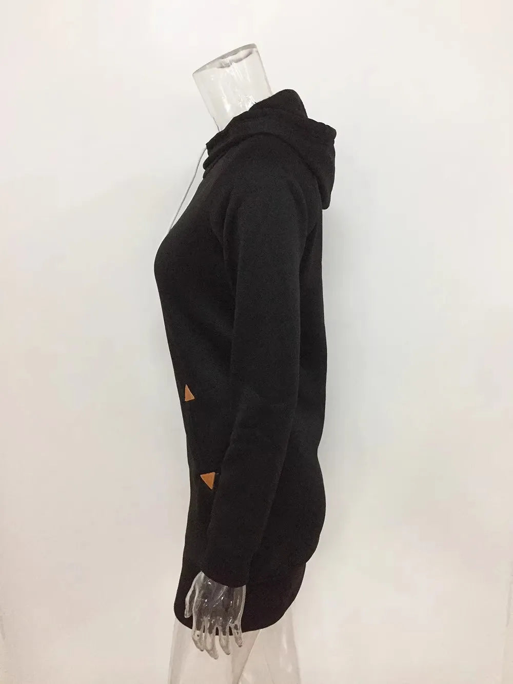 2024 woman Women's Clothing Dresses hot selling new hooded zipper pullover mid length hoodie dress in 5 colors and size 6 Dress