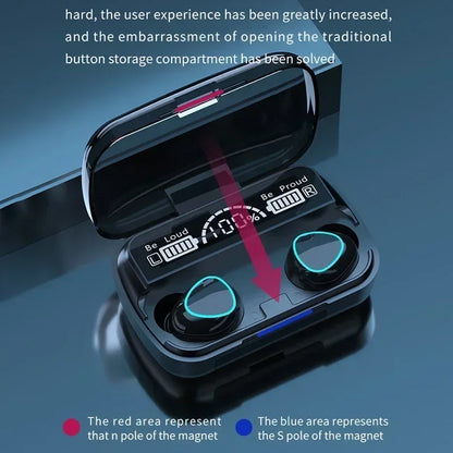 TWS Bluetooth Headphones 2500mAh Charging Box Wireless Earphones With Microphone 9D Stereo Sports Waterproof Earbuds Headset
