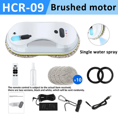 DIVEDEER White/Black Home Automatic No Spray or Water spray Window Cleaning Robot Intelligent Wipe  High-rise Large Area Window