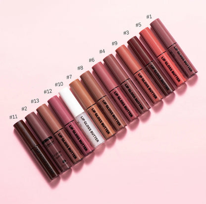 8ml Butter Non-stick Cup Gloss Lip Gloss Moisturizing Mirror Lip Gloss Lasting Color Lip glaze Dye Lip Liquid Makeup For Women