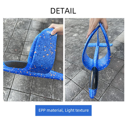 50/33CM Big Flash Foam Plane Glider Hand Throw Light Inertial AirPlane EPP Outdoor Launch Fun of Kids Toys for Children Boy Gift
