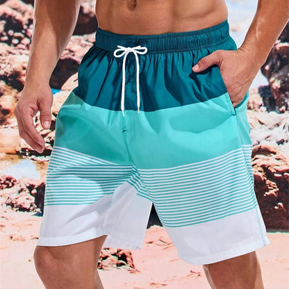 Sea Beach Casual Classic Stripe Beach Shorts For Men Loose Breathable Quick Dry Sport Board Short Summer Fashion New Short Pant