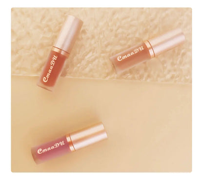 CmaaDu 12Color Long-Lasting Lip Sense Color Makeup Waterproof  Lipsticks Matte Velvet Lip Gloss
