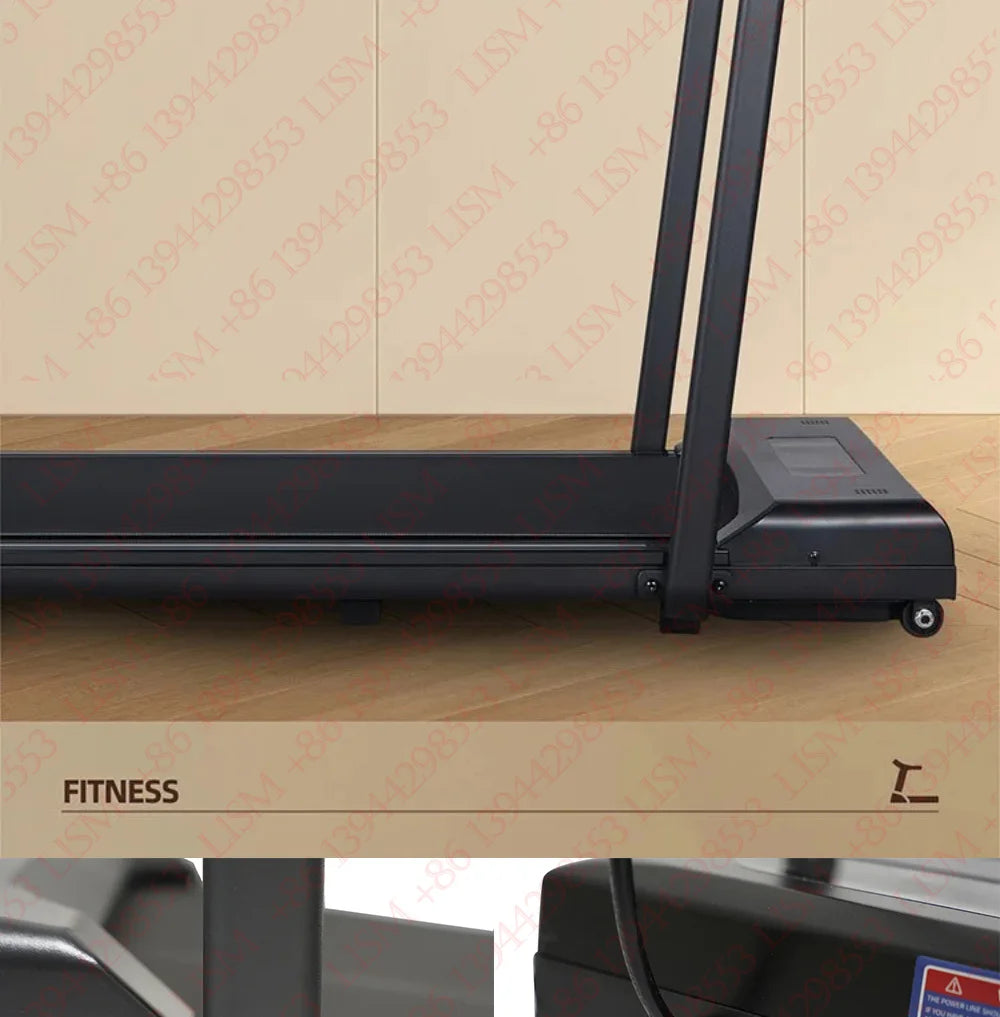 Household Flat Treadmill Indoor Mini Folding Silent Electric Shock-absorbed Flat Treadmill Simple Walking Pad Fitness Equipment