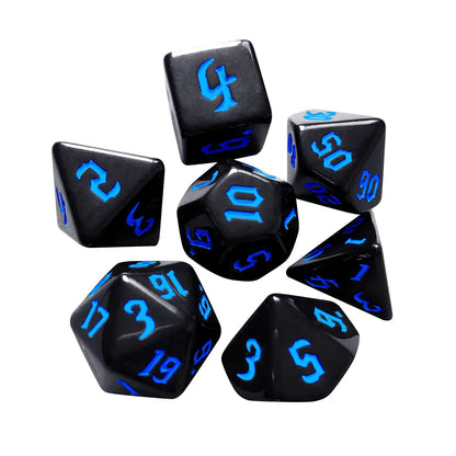 7Pcs/set  Electronic Luminous LED DND Dice Set Multiple Sided Dice for Adults Board Game Party Entertainment Toys