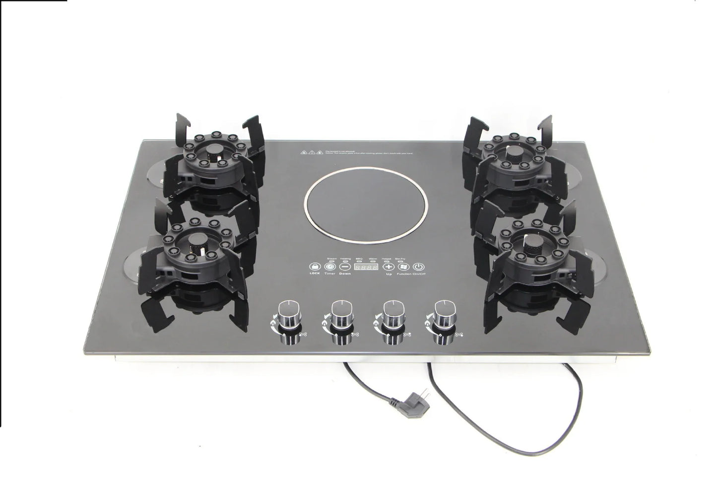 Built-In 5 Burner Gas and Electric Cooktop for Household Use Gas Hob Gas Stove for Industrial and Residential Use