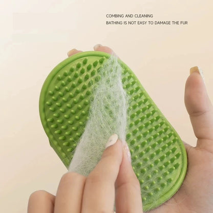 Soft Rubber Dog Cat Brush Pet Bath Silicone Comb Pet Hair Remover Dogs Stuff Cat Comb Grooming Tools Pet Supplies