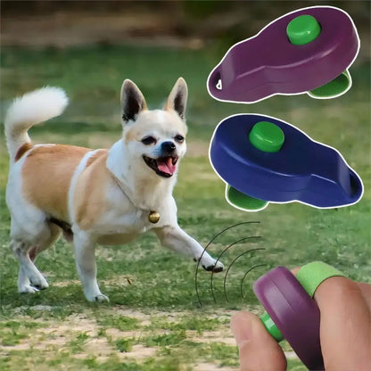 1 Pc Pet Dog Training Sounder Dog Training Tool Belt Elastic Household Cat And Dog "click" Sound Clicker Command Pet Supplies