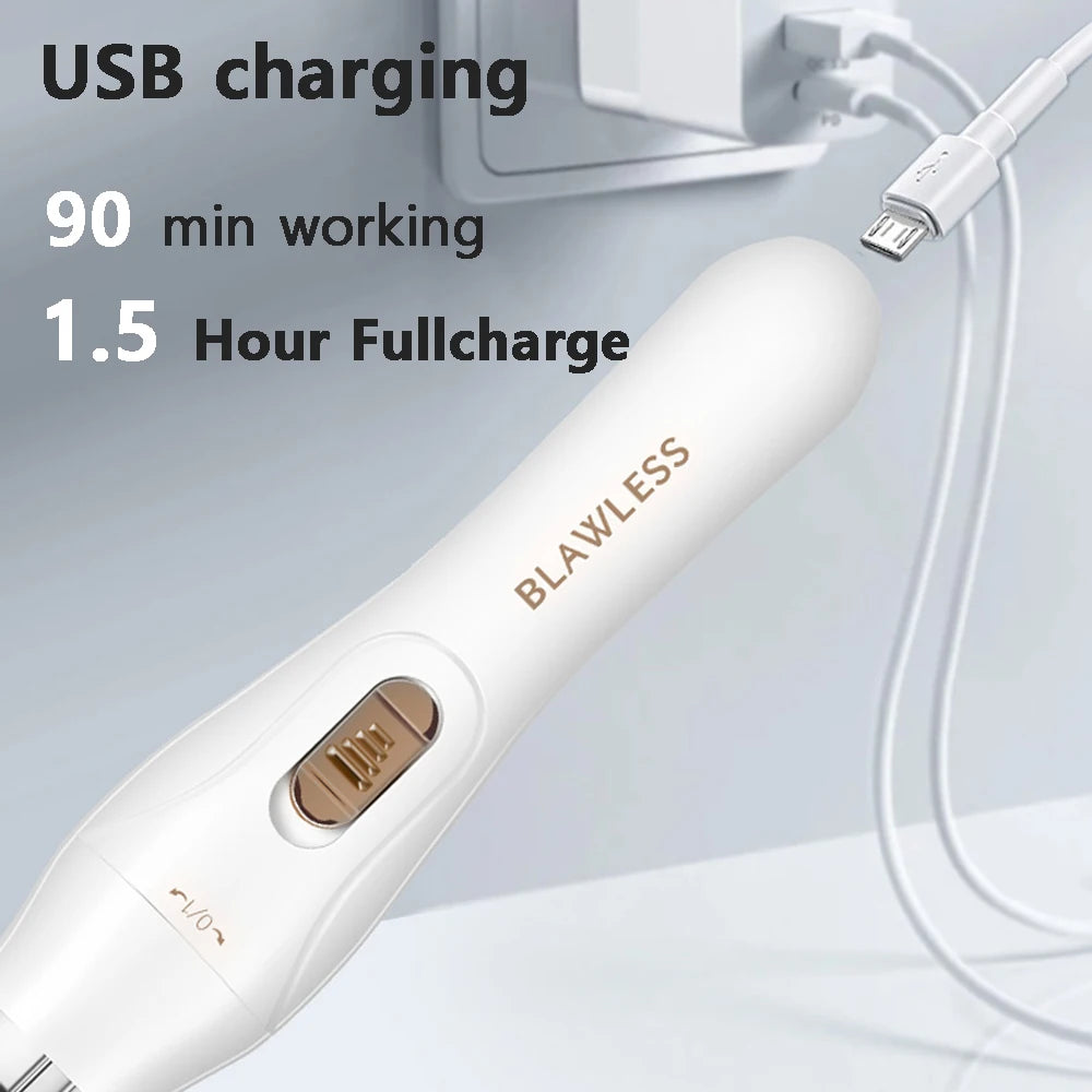 Women Electric Razors Painless Bikini Trimmer for Ladies Pubic Hair Detachable Head Electric Shaver for Women Electric Epilator