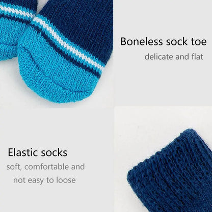 soles Not easy to fall off Resilient Universal for cats and dogs Breathable Pet socks Pet supplies Dog socks Cotton socks