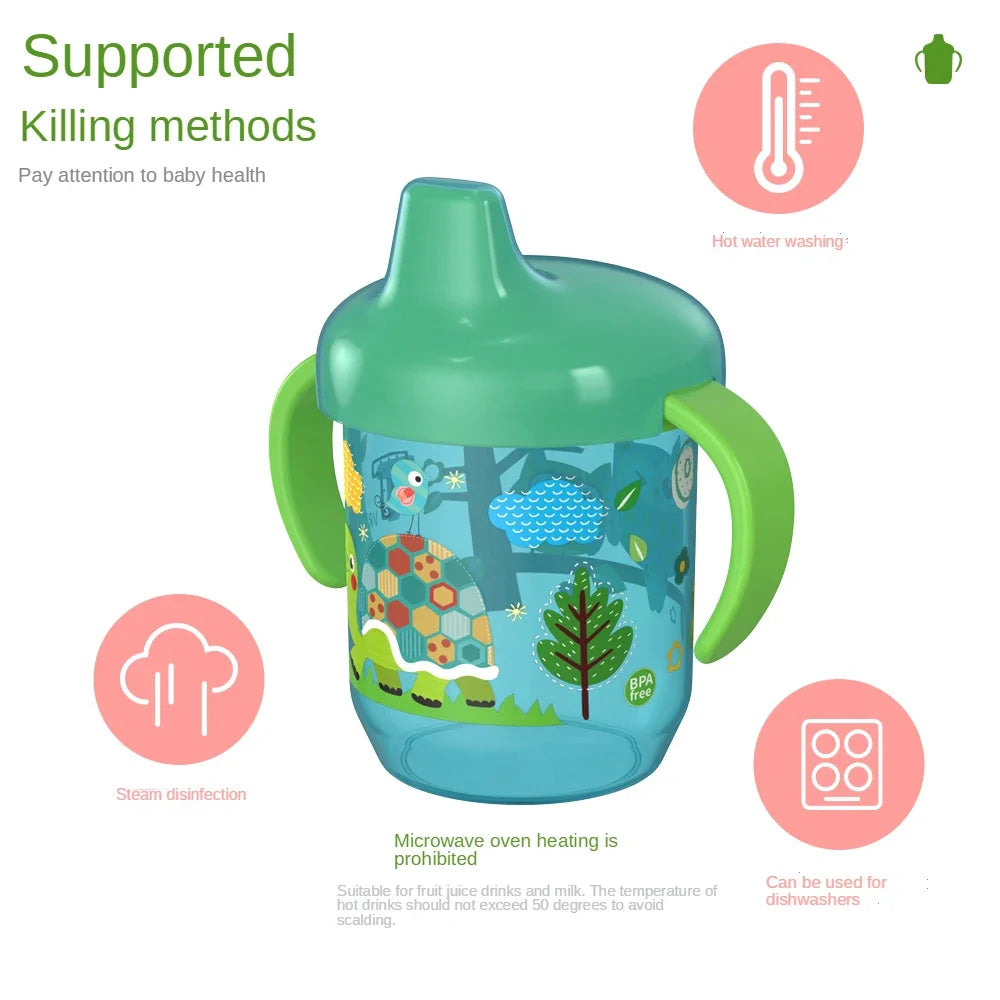 Baby Duckbill Drinking Cup Wide Mouth Cup Double Easy-grip Handle for Tiny Hands,for Toddlers Transition to Independent Drinking