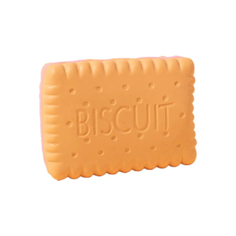 Dog Chew Toy Built-in Squeaker Simulation Biscuit Cake Bite-Resistant Latex Toy Exercise Toy Small Large Dogs Toy Pet Supplies