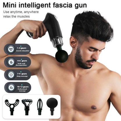 Fitness Relaxation Muscle Electric Intelligent Mini Massager Multi speed Variable speed Vibration Multi functional Fascia Gun