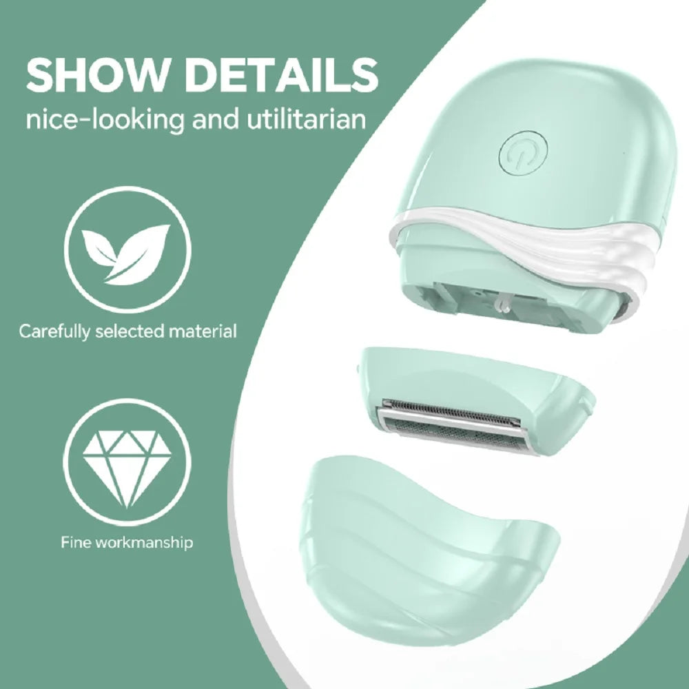 Women's Epilator Electric Hair Shaver Mini Hair Removal Trimmer Portable Body Hair Remover Razor Armpit Arm Leg Hair Epilator