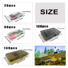 30 pcs Fishing Lures Set Soft Hard Baits Metal Jig Spoon Gear Layered For Bass Pike Crankbait Tackle Accessories