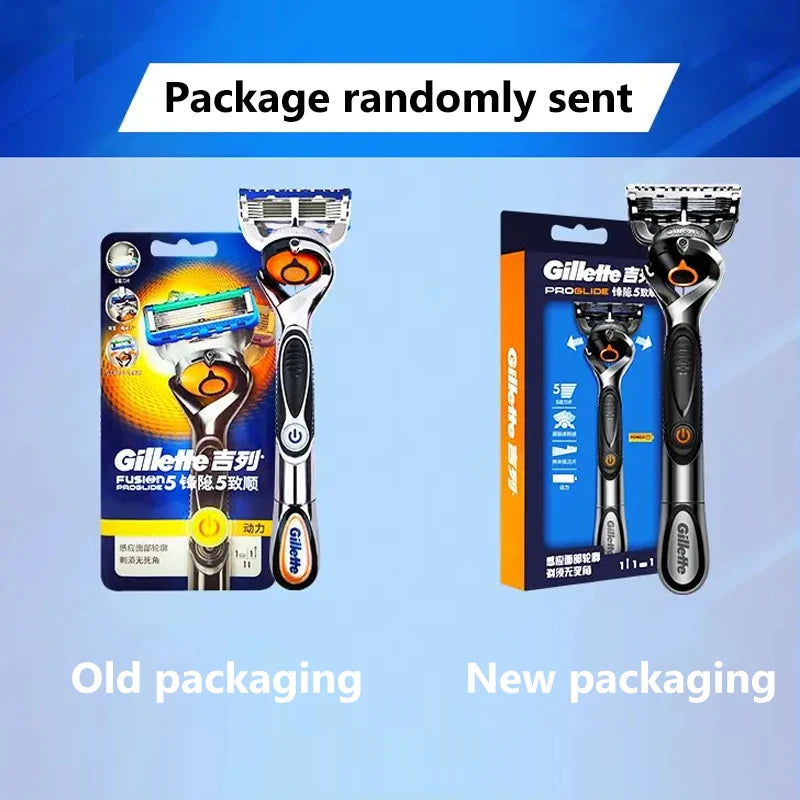 Gillette Fusion PROGLIDE Power Razor Safety Shaver 5 Layers Blades Replacement Refills for Men Beard Hair Removal Face Cleaning