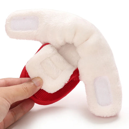 Winter Baby Cotton Shoes Thick Plush Snow Boots Soft Casual Walking Shoes for 0-18 Month Old Comfortable Toddler Footwear