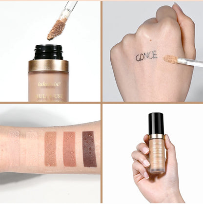 Long-lasting Coverage Concealer Matte Foundation Multi-Use Cream Oil Free Highlight and Retouch Face Makeup Products for Women