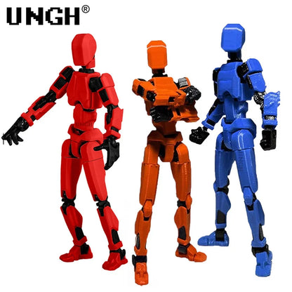 UNGH Multi-Jointed Action Figure Dragon 3D Printed Assembly Movable 13 Body Movable Robot Toys Gifts For Children
