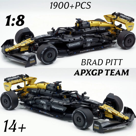 Car Building Blocks APXGP F1 Technics Vehicles Children Toys MOC Bricks Construction Block Assembling Model Kit For Adults Gift