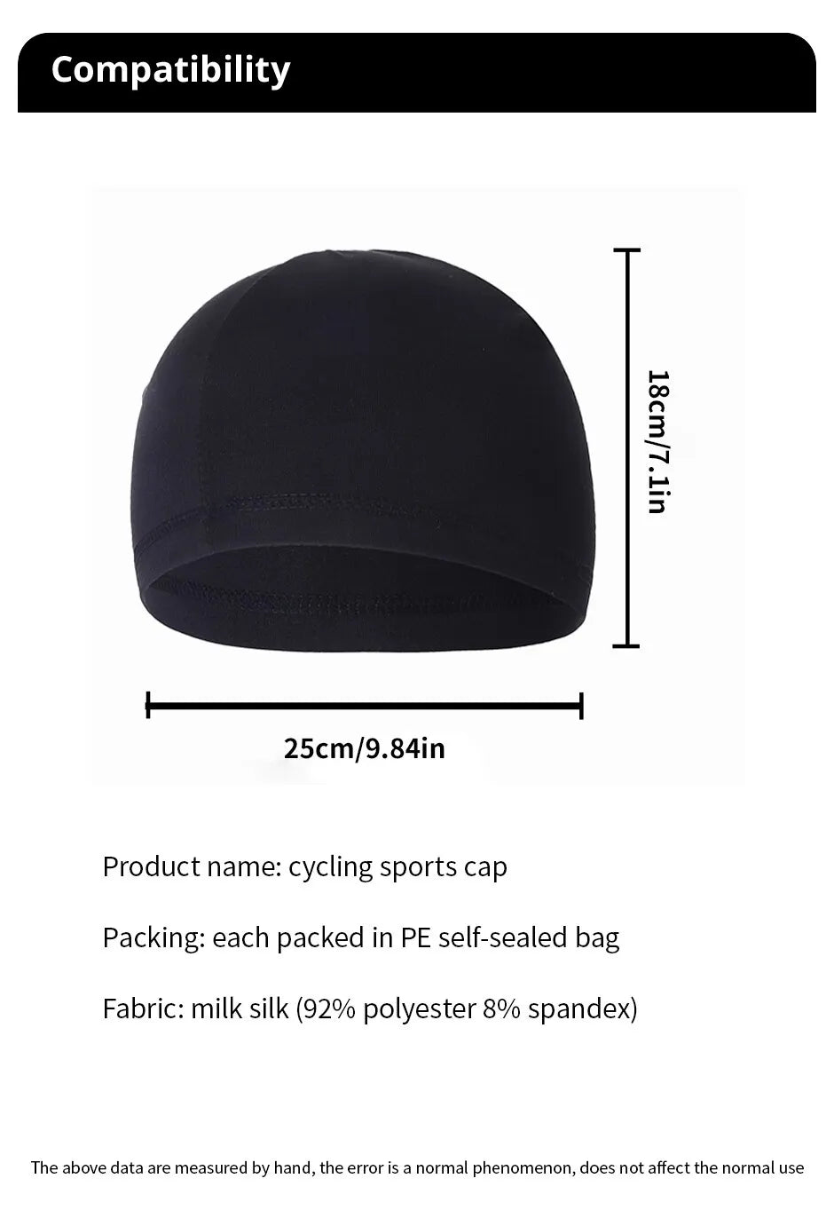 2 Pcs Cooling Skull Cap Helmet Liner Cycling Cap Cooling Cap Sports Helmet Cap for Men Women Running Skiing Hat