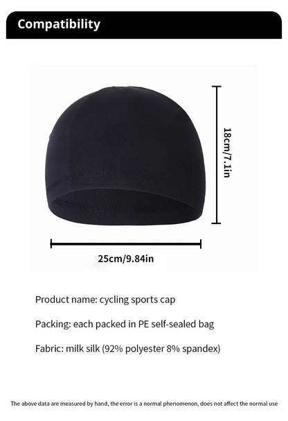 2 Pcs Cooling Skull Cap Helmet Liner Cycling Cap Cooling Cap Sports Helmet Cap for Men Women Running Skiing Hat