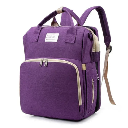 Mommy Diaper Bags Baby Bed Mother Large Capacity Nappy Milk Bottle Backpacks with Changing Mat Convenient Baby Nursing Bags