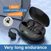 True Wireless Sport Earbuds – IPX5 Waterproof with LED Charging Case