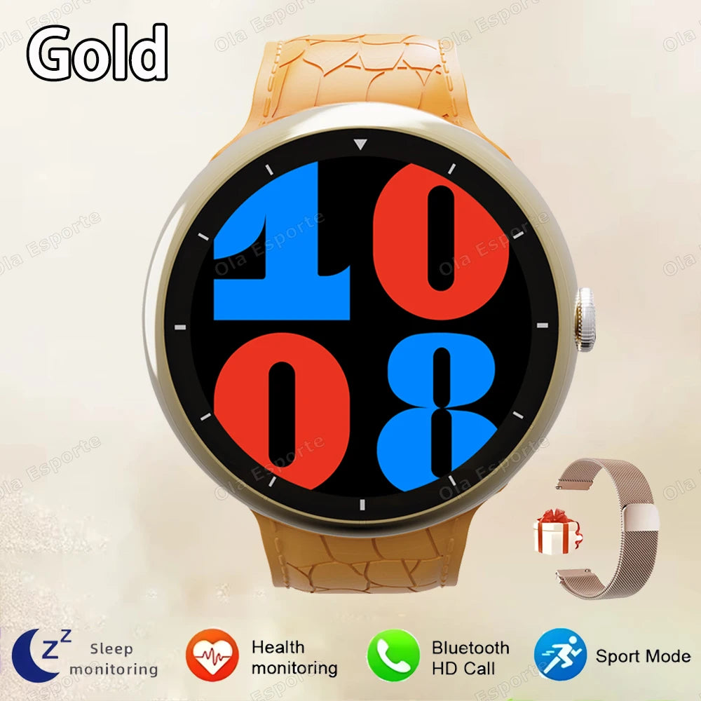 Smart Watch 2.09-inch AMOLED Screen Bluetooth Call Compass Tracker Men Sports Watches Health Monitor Women Smartwatch Waterproof