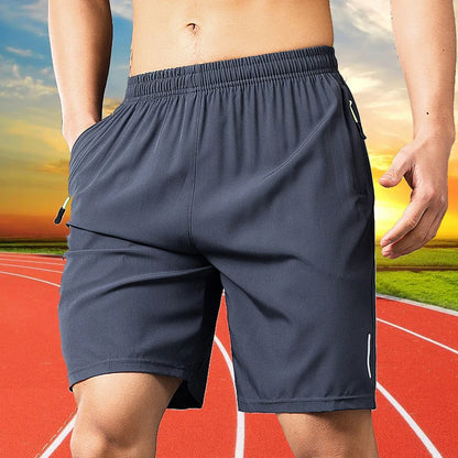 New Quick Dry Jogging Fitness Shorts Men Summer Sports Running Shorts Lightweight Bottoms Thin Breathable Beach Short Pants Male