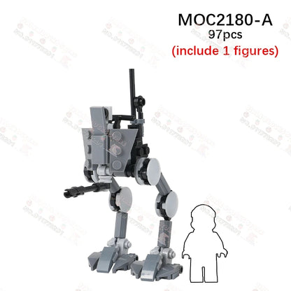 Sci-Fi Movie Series Droid Building Blocks Creative Mini Collector Turret Robot Annihilator Robot Model Bricks Toys For Kids Gift
