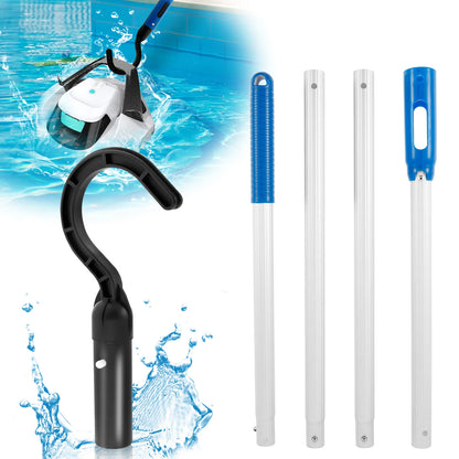 Robotic Pool Cleaner Pole Hook Detachable Plastic Pool Retrieval Hook Pool Vacuum Robot Telescopic Pole Hook Accessories