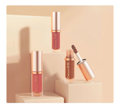CmaaDu 12Color Long-Lasting Lip Sense Color Makeup Waterproof  Lipsticks Matte Velvet Lip Gloss