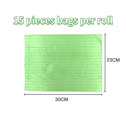 1-15Roll Pet Dog Poop Bags Dispenser Collector Garbage Bag Puppy Cat Pooper Scooper Bag Small Rolls Outdoor Clean Pets Supplies