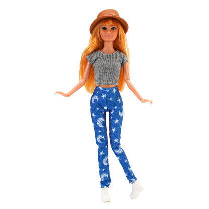Fashion BJD Doll Clothes Top+pants(+Hats+shoes)Set Fit 30cm Doll&1/6 BJD Doll Clothing Accessories,Toys For Girls Gifts Festival