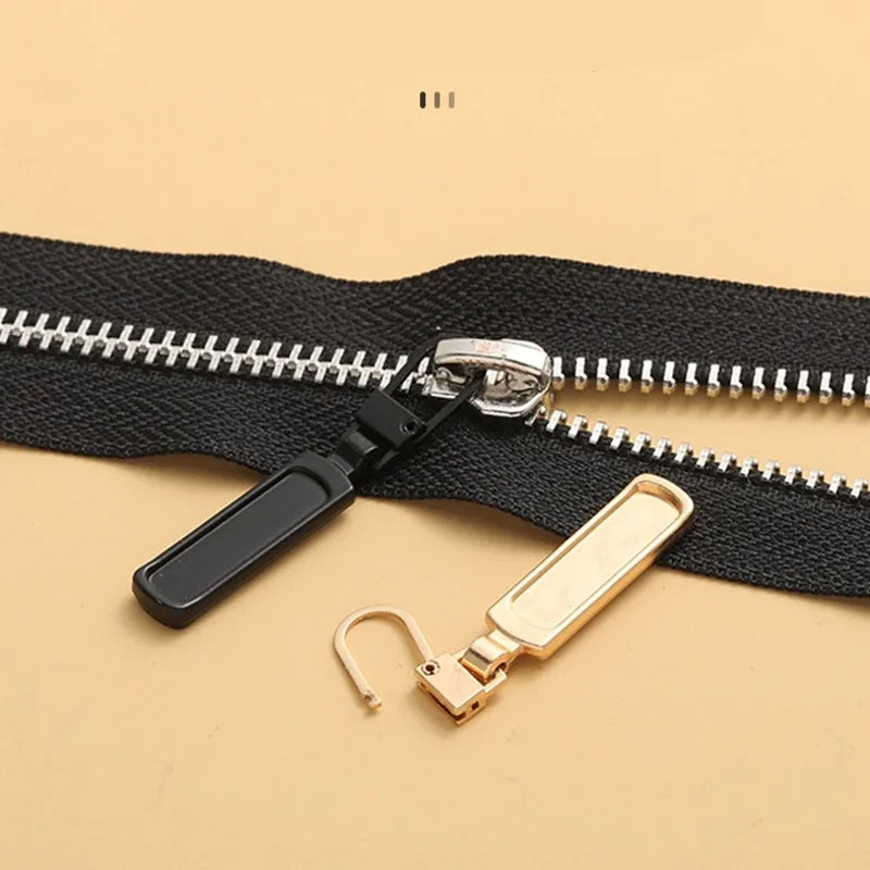 Detachable Zipper Puller Universal Replacement Tab Zippers Head Sliders Repair Kit for Suitcases Bags Clothing DIY Sewing Craft